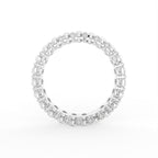 vimg:FJ4034|vimg:FJ3276|vimg:FJ3278|vimg:FJ3279|vimg:FJ3993|14K White Gold Full Eternity Oval Diamond Ring — FRONT