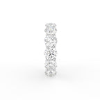18K Full Eternity Round Diamond Ring — SIDE