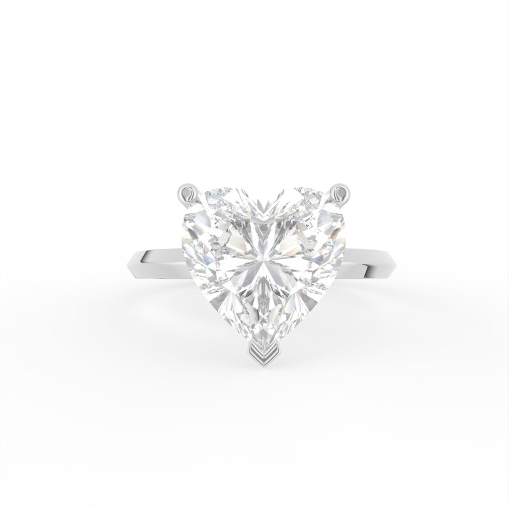 18K Solitaire Diamond Ring — TOP