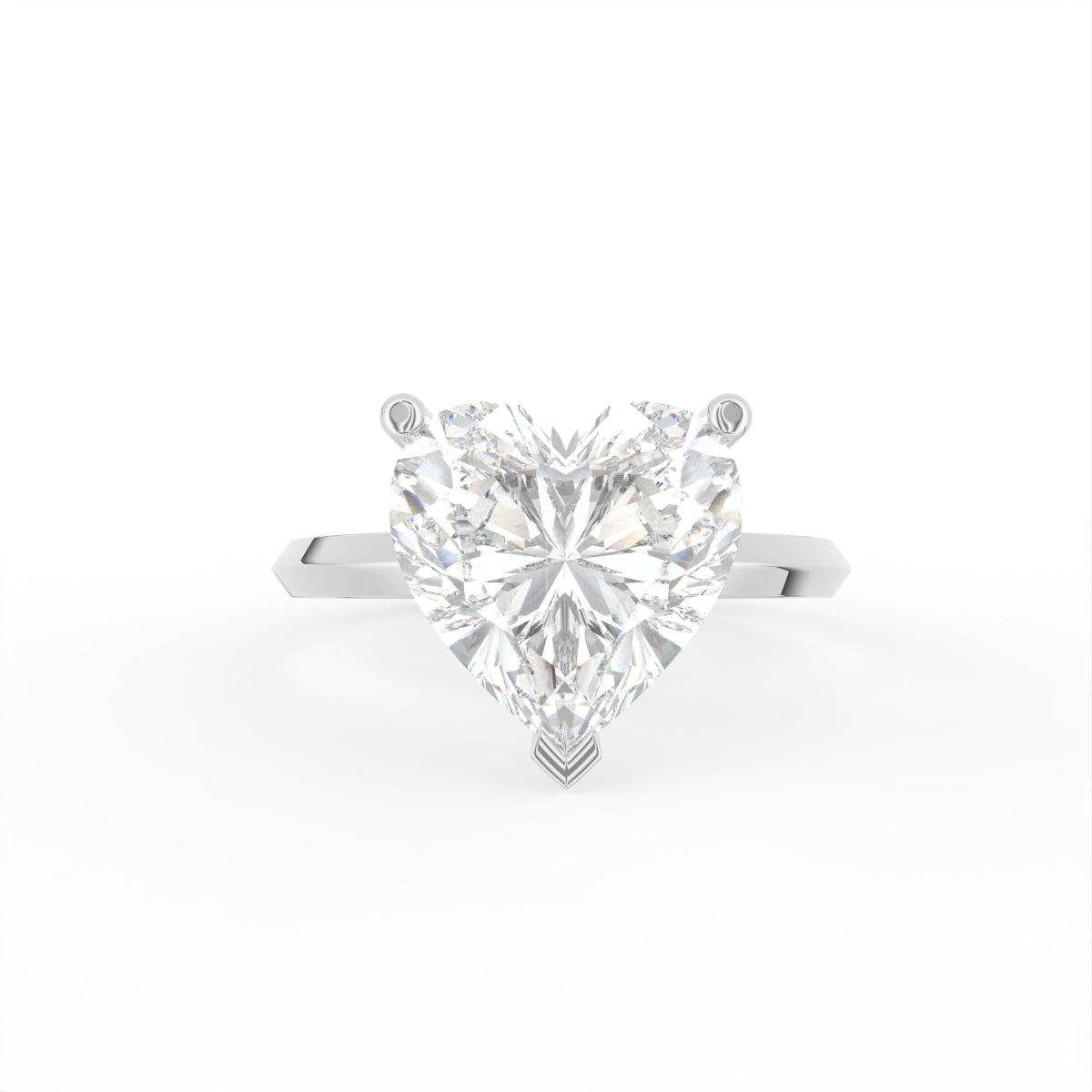 18K Solitaire Diamond Ring — TOP