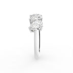 18K Pear Cluster Diamond Ring — SIDE
