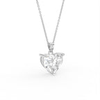 18K Solitaire Diamond Pendant — 3D VIEW