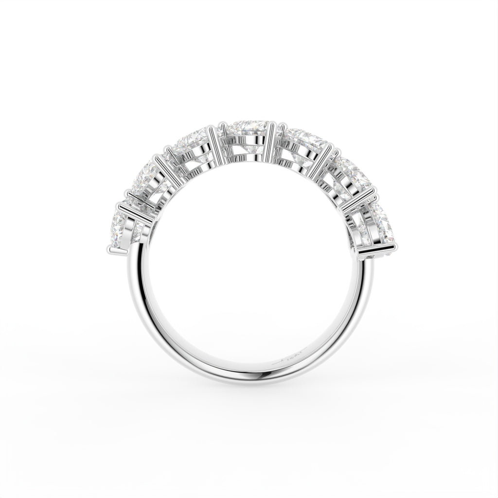 vimg:FJ4867|vimg:FJ4868|vimg:FJ4872|vimg:FJ4874|vimg:FJ4875|vimg:FJ4880|vimg:FJ4882|14K White Gold Eternity Heart Diamond Ring — FRONT