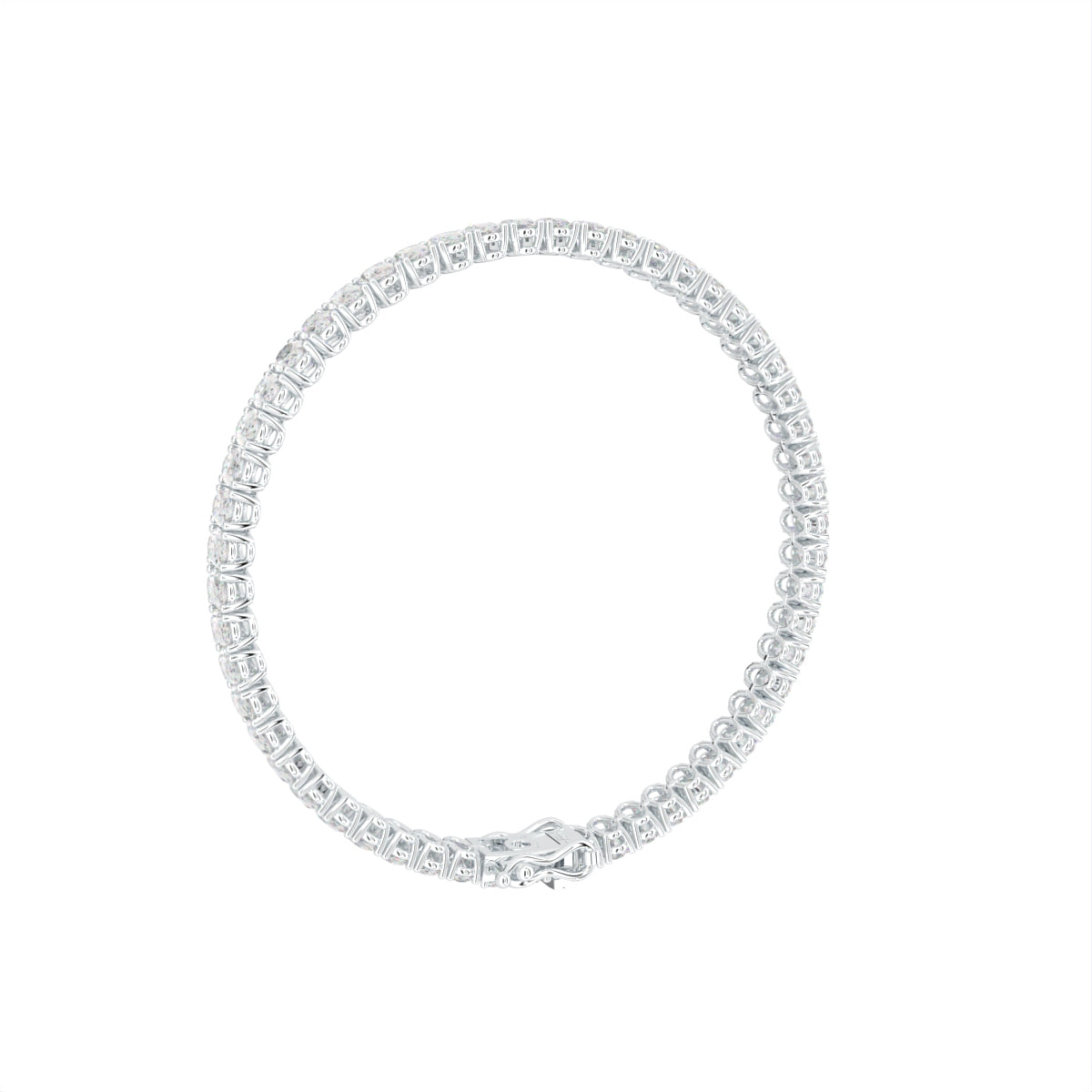 14K Tennis Diamond Bracelet — 3D VIEW