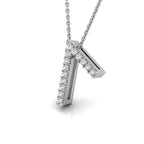 vimg:FJ0809|vimg:FJ3148|18K White Gold Hagalaz Viking Round Diamond Pendant — 3D VIEW