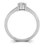 vimg:FJ7010|vimg:FJ7012|vimg:FJ7013|14K White Gold Solitaire Oval Diamond Ring — FRONT