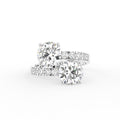 18K Bespoke Round Brilliant Diamond Ring — TOP