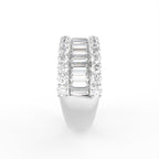 18K Eternity Baguette Diamond Ring — SIDE