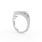 18K Domed Marquise Diamond Ring — 3D VIEW