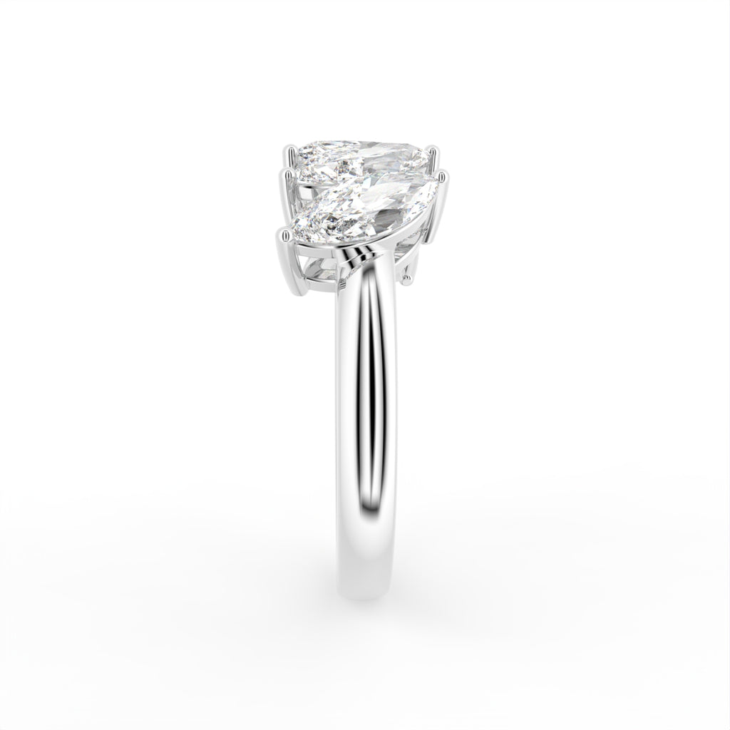 18K Eternity Marquise Diamond Ring — SIDE
