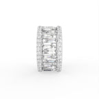 18K Full Eternity Diamond Band Ring — SIDE