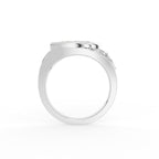 18K Domed Marquise Diamond Ring — FRONT