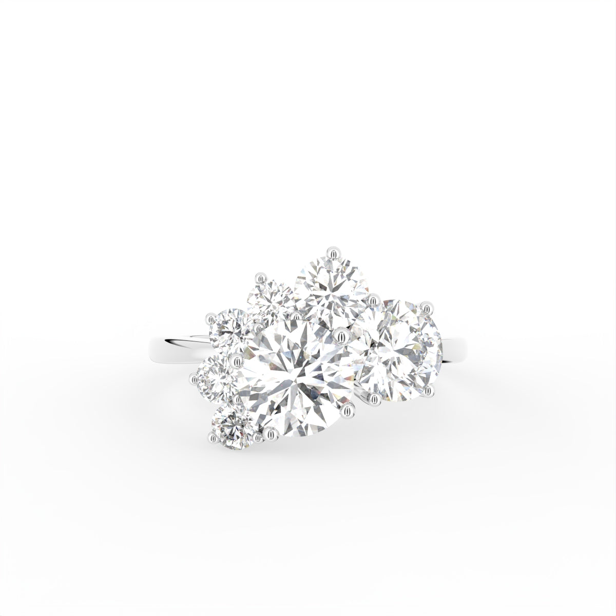 18K Bespoke Diamond Ring — TOP