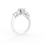 18K Bespoke Cushion Diamond Ring — 3D VIEW