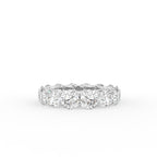 18K Full Eternity Round Diamond Ring — TOP