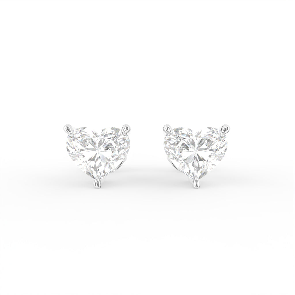 18K Stud Diamond Earrings — TOP
