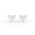 18K Stud Diamond Earrings — TOP