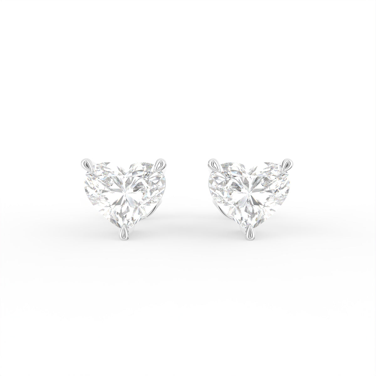 18K Stud Diamond Earrings — TOP