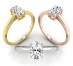 vimg:FJ7010|vimg:FJ7012|vimg:FJ7013|14K White Gold Solitaire Oval Diamond Ring — 3 COLOR