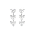 18K Heart Diamond Drop Earrings — TOP