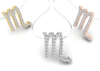vimg:FJ1227|vimg:FJ1226|vimg:FJ1228|vimg:FJ1242|vimg:FJ1999|18K Zodiac Round Diamond Pendant — 3 COLOR