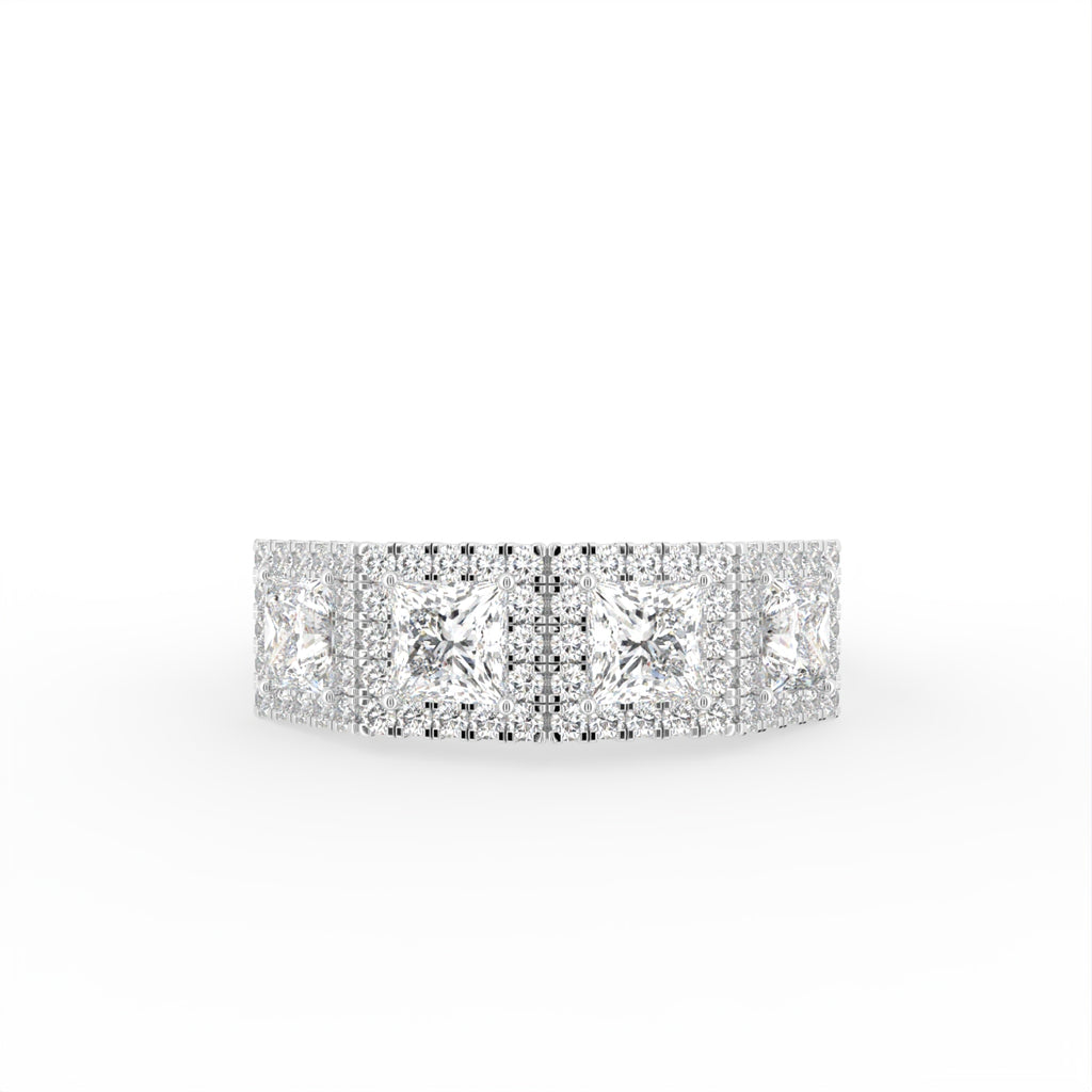 18K Bespoke Pave Diamond Ring — TOP
