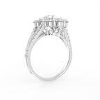 18K Bespoke Oval Diamond Ring — 3D VIEW