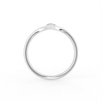 18K Solitaire Diamond Ring — FRONT