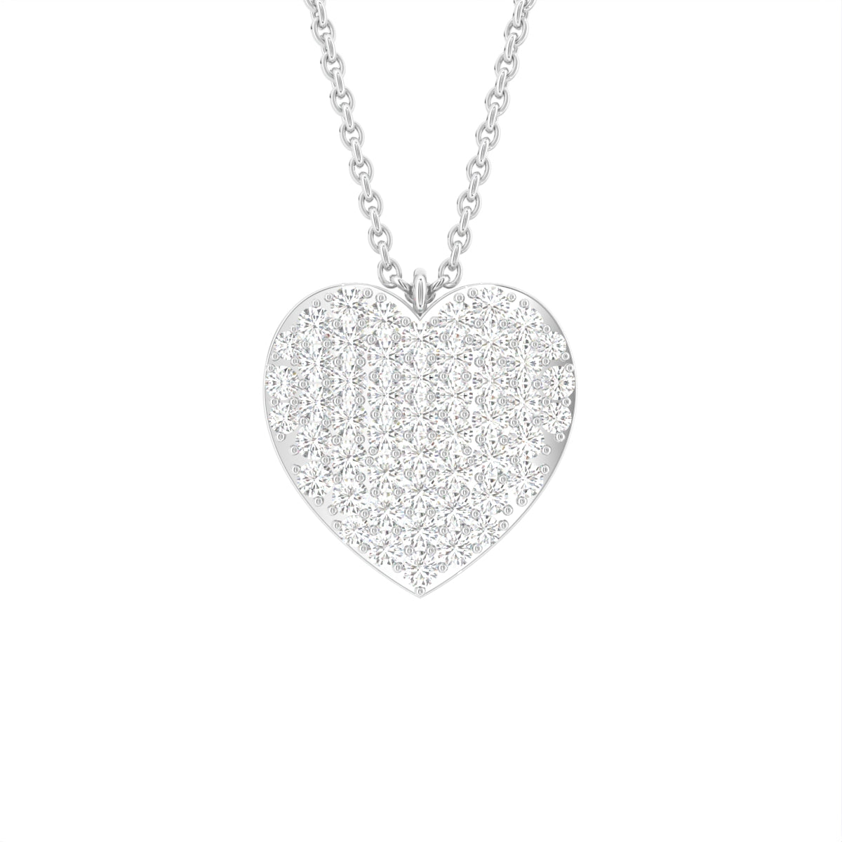vimg:FJ6467|vimg:FJ6468|vimg:FJ6469|18K Heart Round Diamond Pendant — FRONT