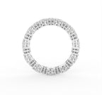 18K Heart Eternity Diamond Ring — FRONT