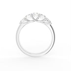 14K Yellow Gold Bespoke Radiant Diamond Ring — FRONT
