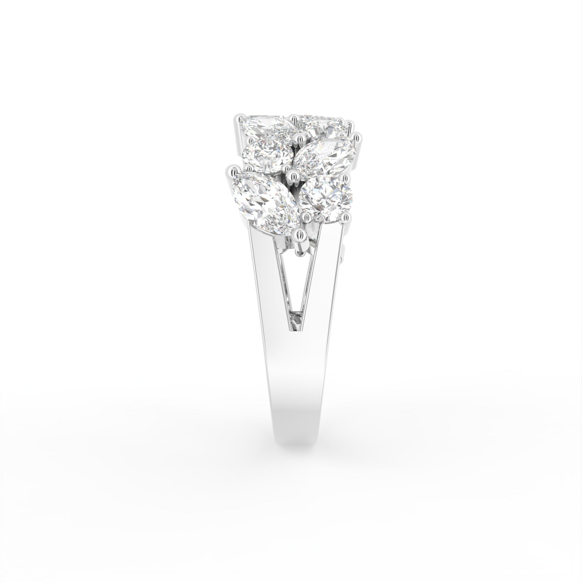 18K Eternity Marquise Diamond Ring — SIDE