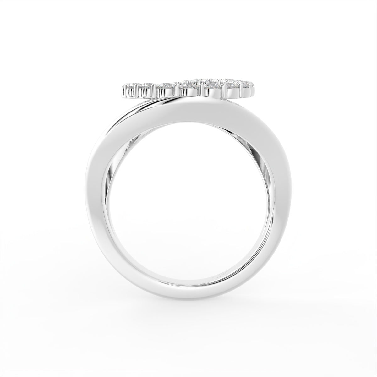 18K Bespoke Diamond Ring — FRONT
