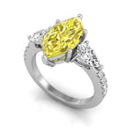 vimg:FJ2182|18K Trilogy Marquise Diamond Ring — 3D VIEW