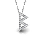 18K Berkana Viking Diamond Pendant — FRONT