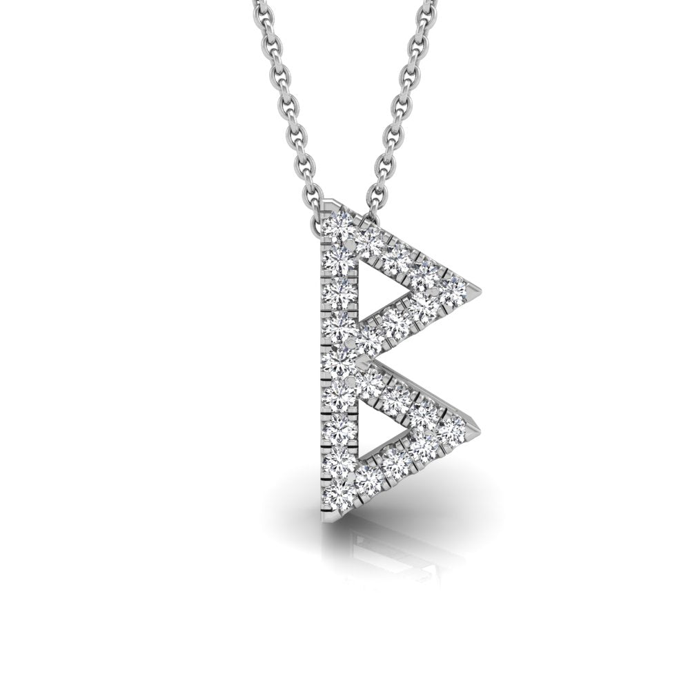 18K Berkana Viking Diamond Pendant — FRONT