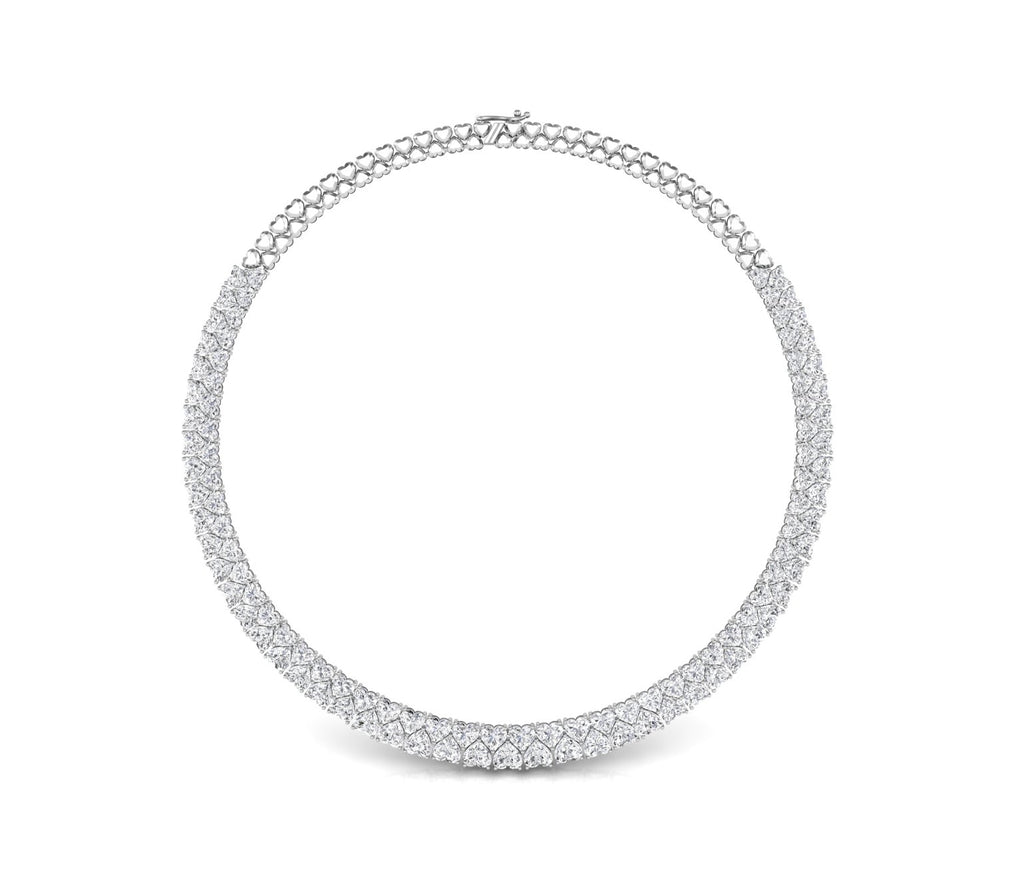 vimg:FJ5627|vimg:FJ5630|18K Graduated Diamond Necklace — TOP