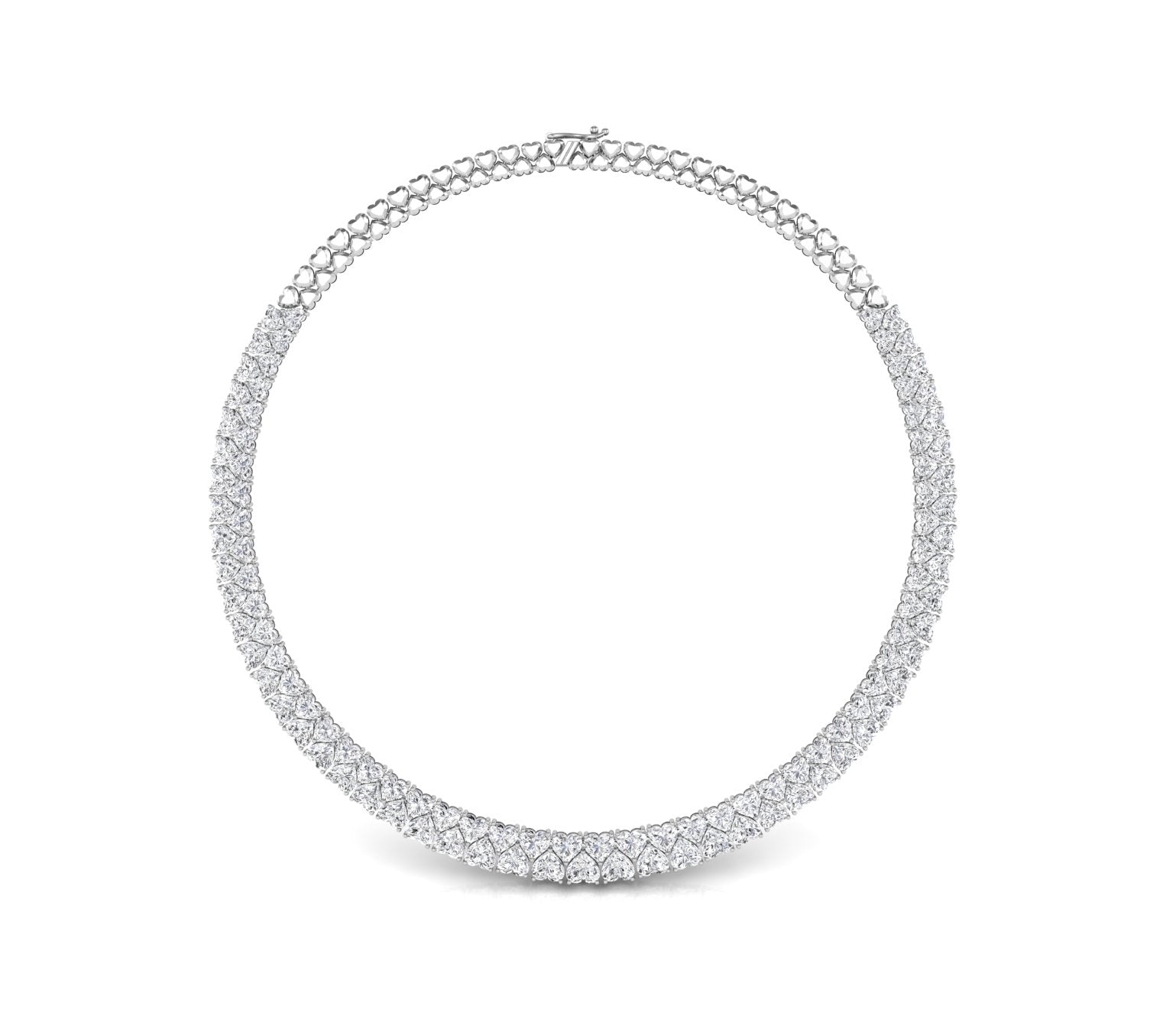 vimg:FJ5627|vimg:FJ5630|18K Graduated Diamond Necklace — TOP