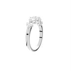 18K Bespoke Heart Diamond Ring — 3D VIEW
