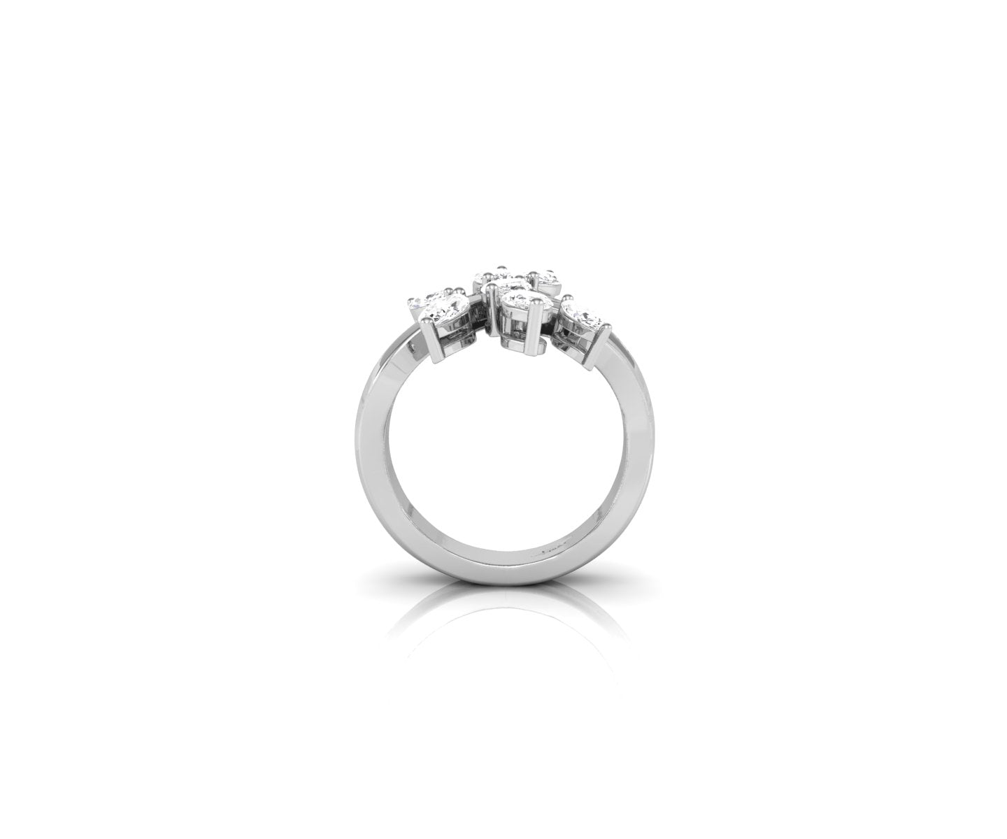 18K Bespoke Marquise Diamond Ring — FRONT