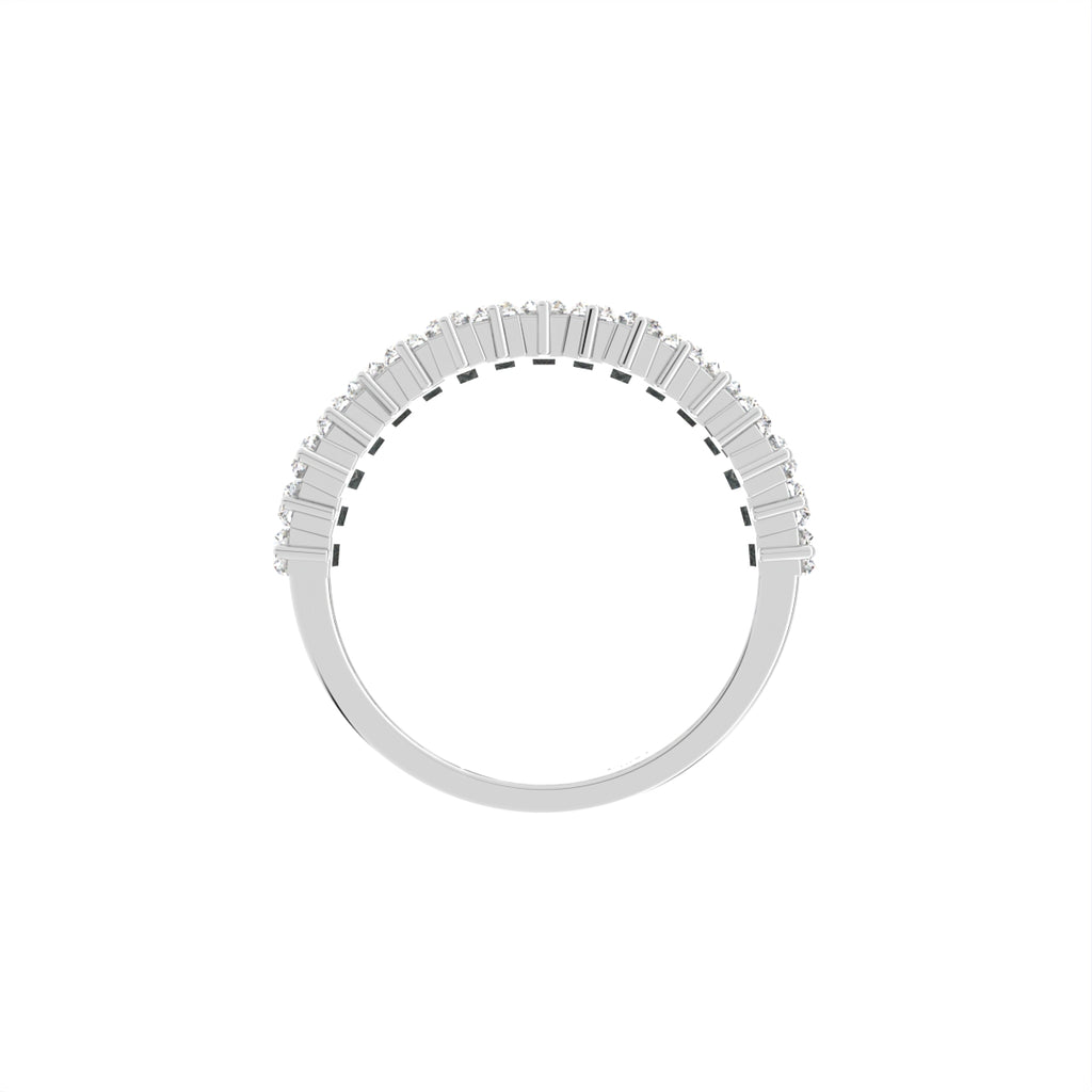 18K Eternity Baguette Diamond Ring — FRONT