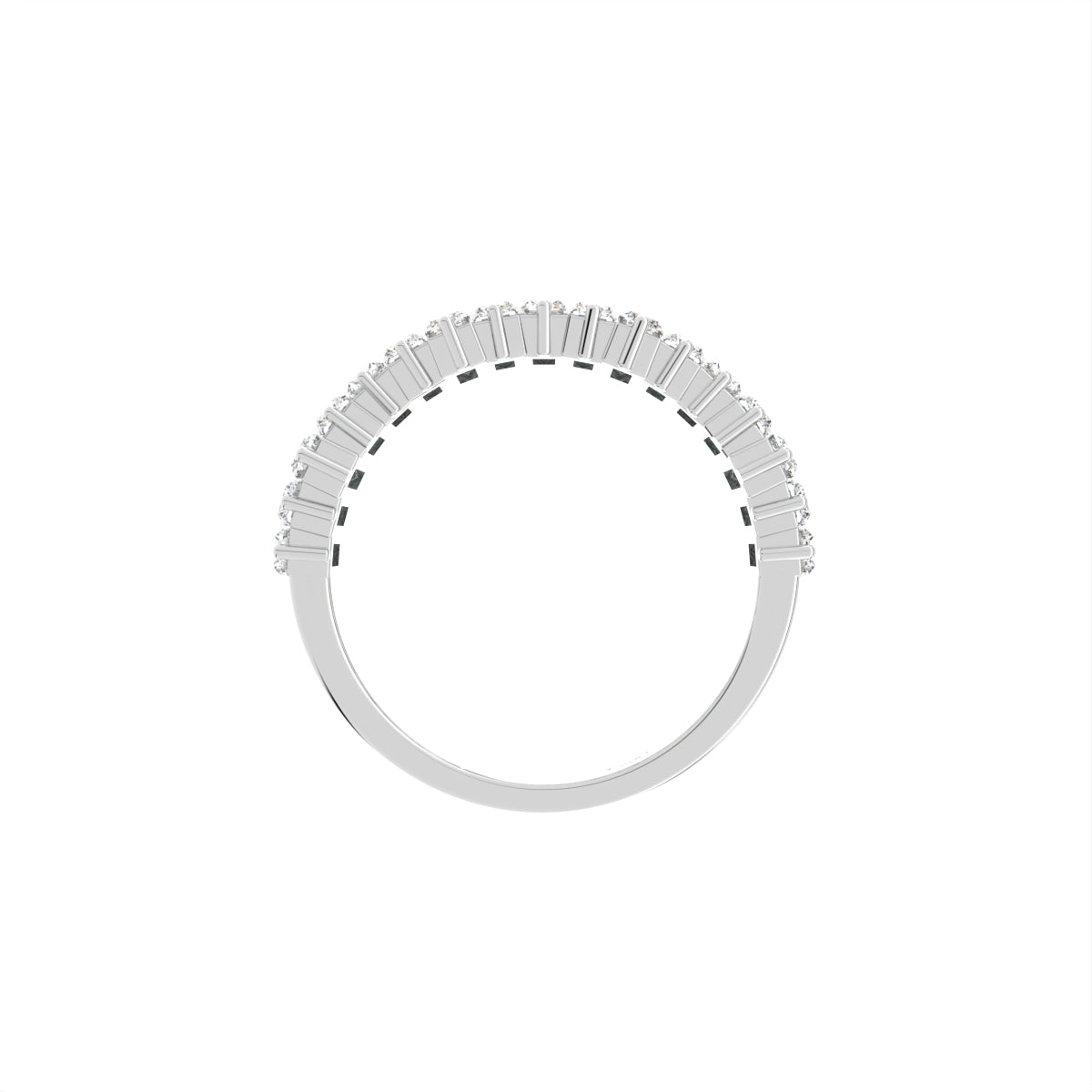 18K Eternity Baguette Diamond Ring — FRONT