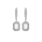 18K Diamond Drop Earrings — BACK