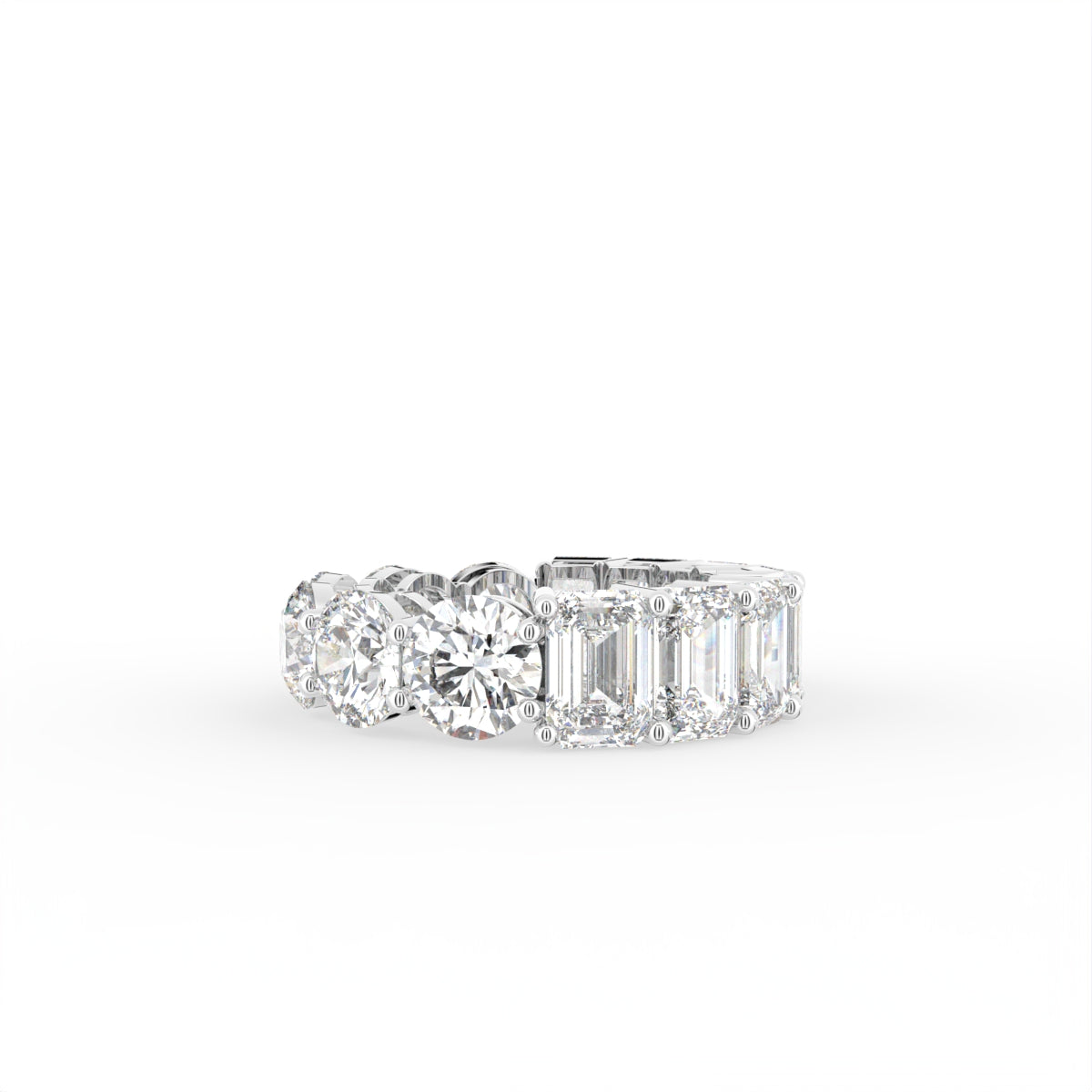 18K Eternity Diamond Ring — TOP
