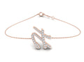 18K Alphabet Diamond Bracelet — TOP