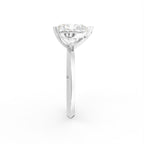 18K Solitaire Diamond Ring — SIDE