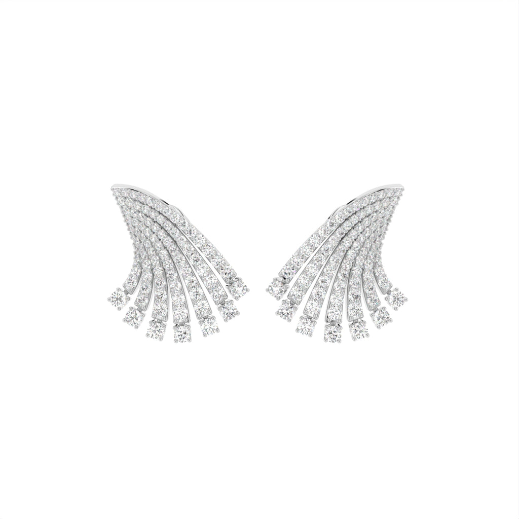 18K Lab Grown Diamond Earrings — TOP