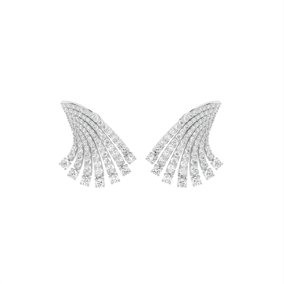 18K Lab Grown Diamond Earrings — TOP