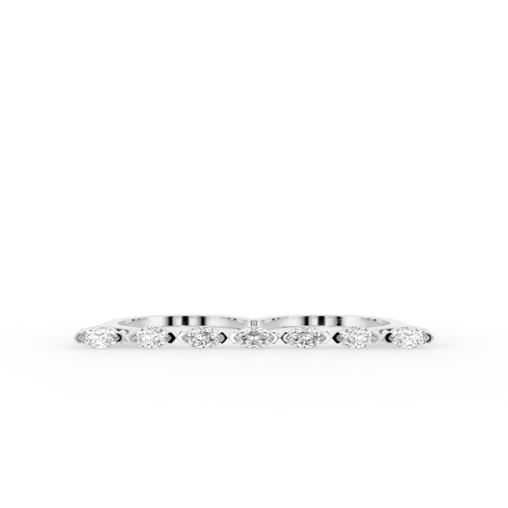 18K Bespoke Marquise Diamond Ring — TOP