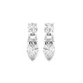 18K White Gold Diamond Drop Earrings — TOP